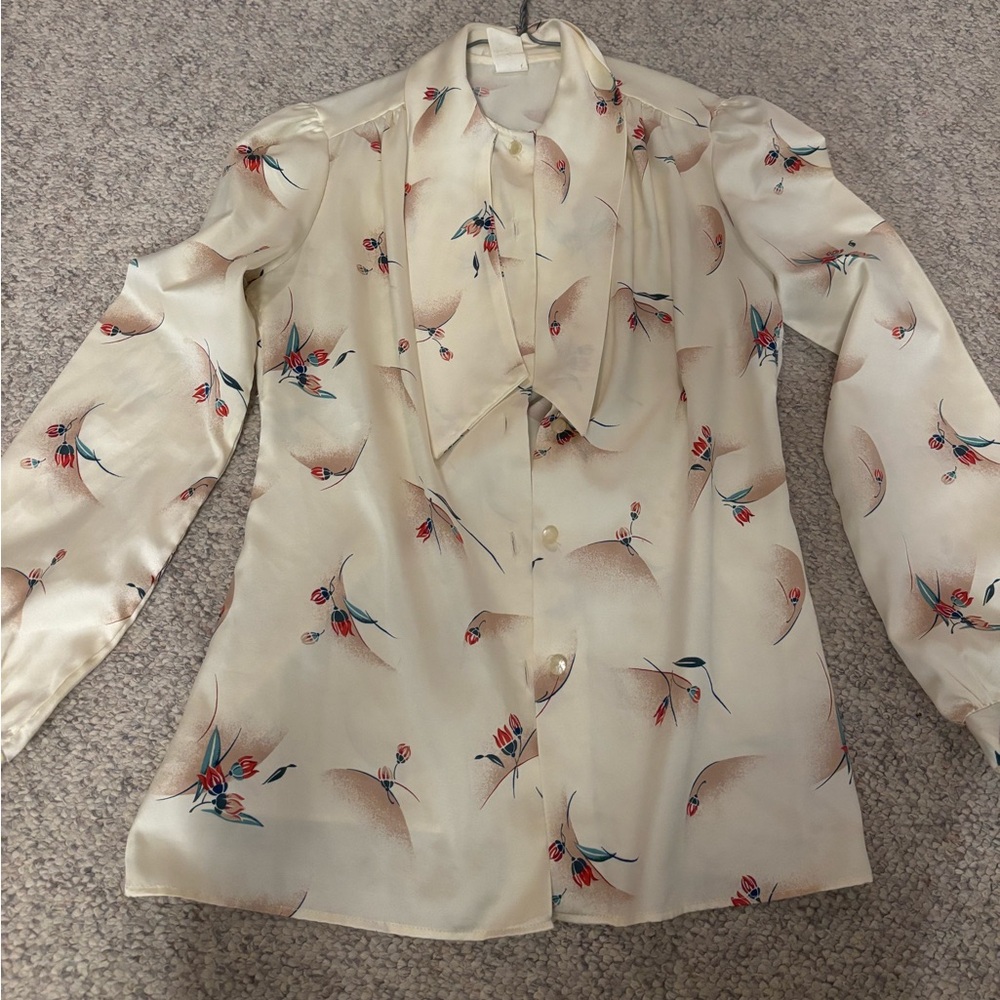 Vintage Floral Blouse